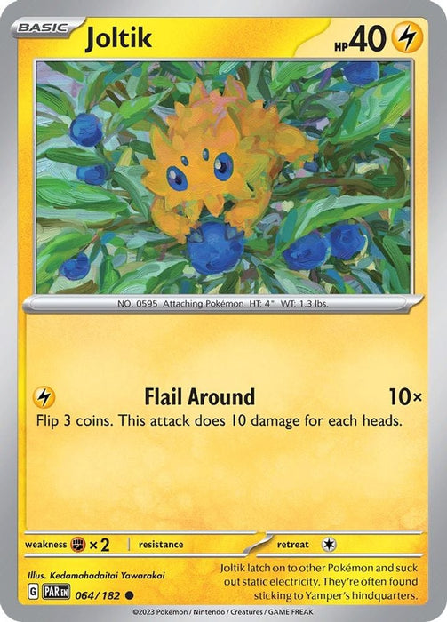 Joltik 064 182 (#064/182) (SV04: Paradox Rift) Near Mint Reverse Holofoil