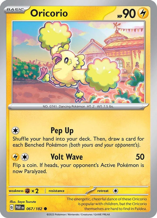 Oricorio (#067/182) (SV04: Paradox Rift) Near Mint Reverse Holofoil