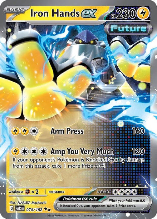Iron Hands ex 070 182 (#070/182) (SV04: Paradox Rift) Near Mint Holofoil