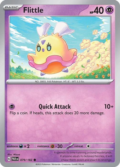 Flittle 079 182 (#079/182) (SV04: Paradox Rift) Near Mint Reverse Holofoil