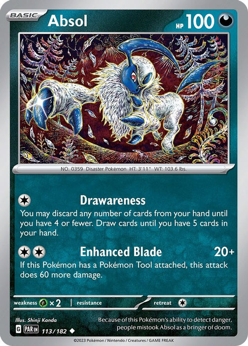 Absol (#113/182) (SV04: Paradox Rift) Near Mint