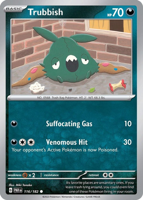 Trubbish (#116/182) (SV04: Paradox Rift) Near Mint Reverse Holofoil