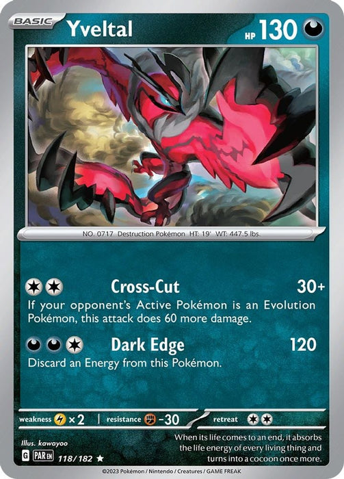 Yveltal 118 182 (#118/182) (SV04: Paradox Rift)