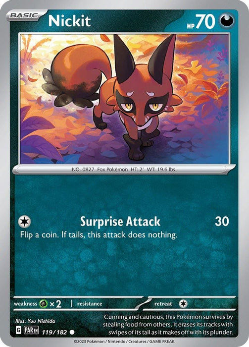 Nickit (#119/182) (SV04: Paradox Rift) Near Mint Reverse Holofoil