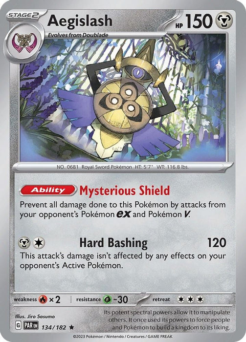 Aegislash 134 182 (#134/182) (SV04: Paradox Rift) Near Mint Holofoil