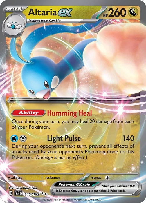 Altaria ex (#140/182) (SV04: Paradox Rift) Near Mint Holofoil