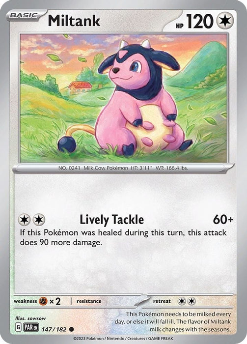 Miltank (#147/182) (SV04: Paradox Rift) Near Mint Reverse Holofoil