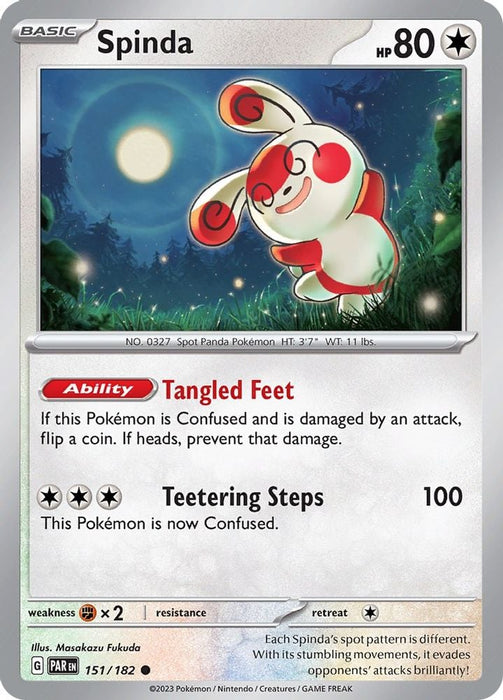 Spinda (#151/182) (SV04: Paradox Rift) Near Mint Reverse Holofoil