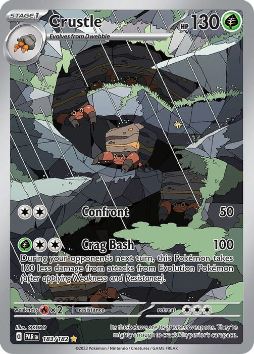 Crustle 183 182 (#183/182) (SV04: Paradox Rift) Near Mint Holofoil