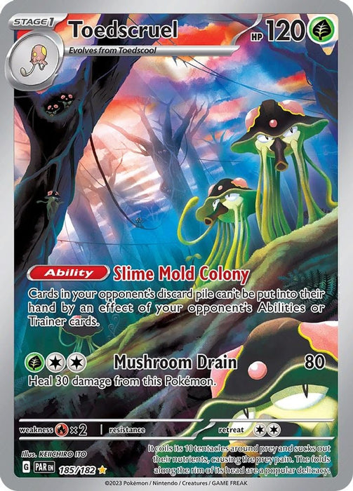 Toedscruel 185 182 (#185/182) (SV04: Paradox Rift) Near Mint Holofoil
