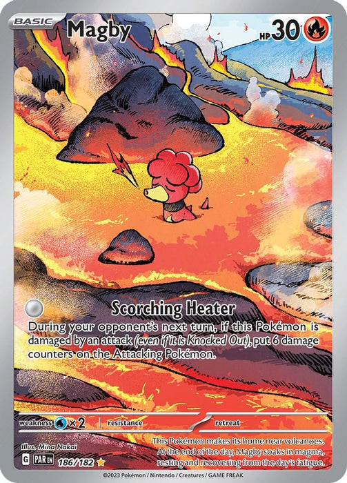 Magby - 186/182 (#186/182) (SV04: Paradox Rift) Near Mint Holofoil
