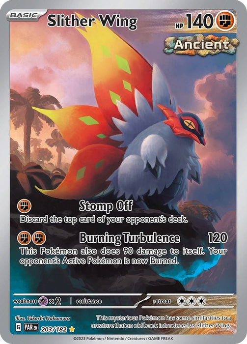 Slither Wing 203 182 (#203/182) (SV04: Paradox Rift) Near Mint Holofoil