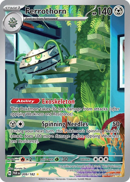 Ferrothorn - 209/182 (#209/182) (SV04: Paradox Rift) Near Mint Holofoil
