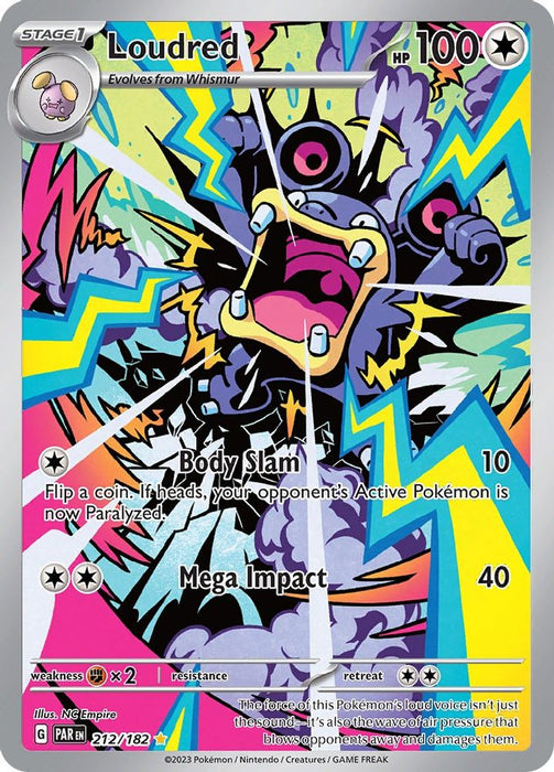 Loudred - 212/182 (#212/182) (SV04: Paradox Rift) Near Mint Holofoil