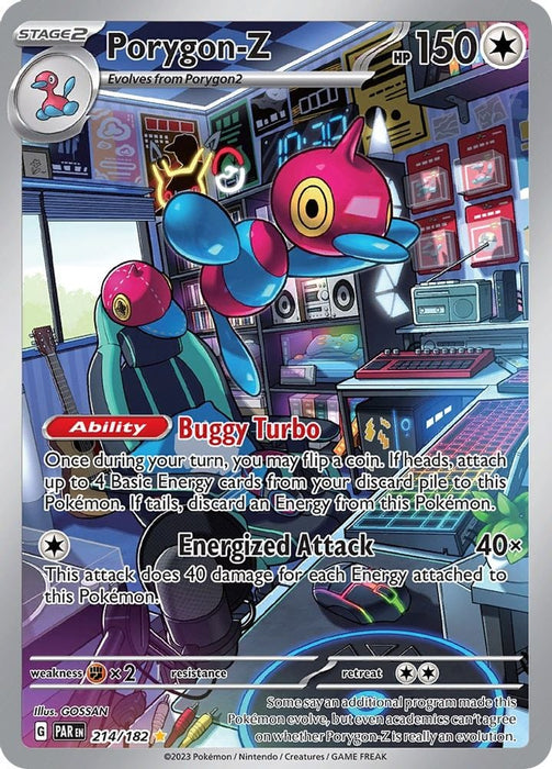 Porygon Z 214 182 (#214/182) (SV04: Paradox Rift) Near Mint Holofoil