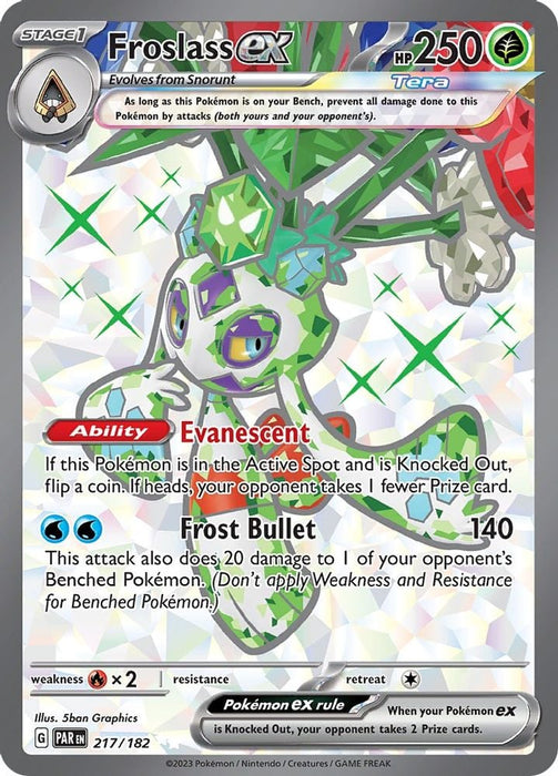 Froslass ex 217 182 (#217/182) (SV04: Paradox Rift) Near Mint Holofoil