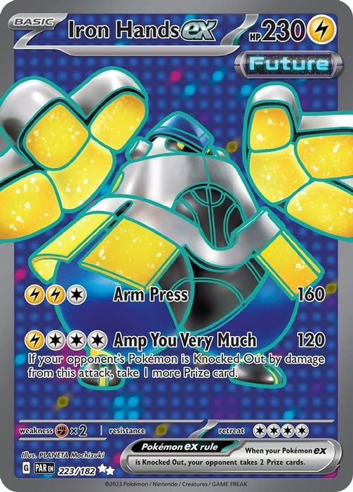 Iron Hands ex 223 182 (#223/182) (SV04: Paradox Rift) Near Mint Holofoil