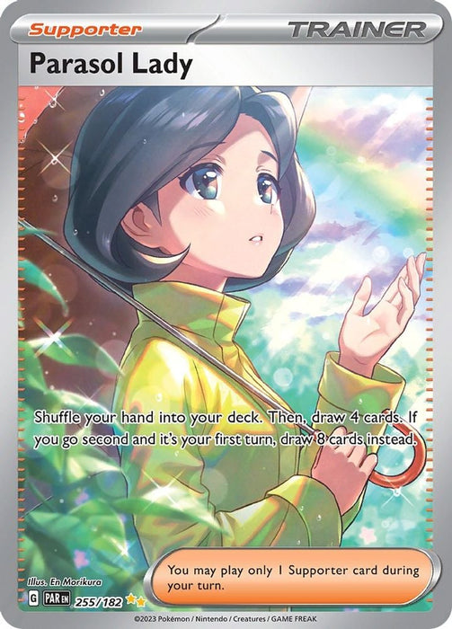 Parasol Lady 255 182 (#255/182) (SV04: Paradox Rift) Near Mint Holofoil