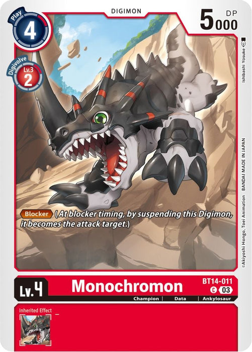 Monochromon (#BT14-011 C) (Blast Ace) Near Mint