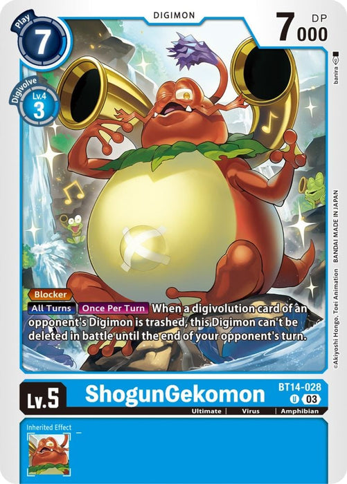 ShogunGekomon (#BT14-028 U) (Blast Ace) Near Mint
