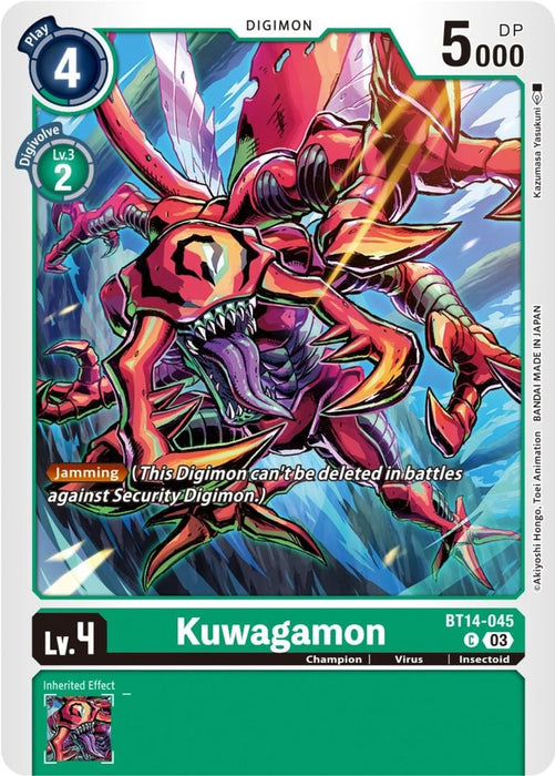 Kuwagamon (#BT14-045 C) (Blast Ace) Near Mint