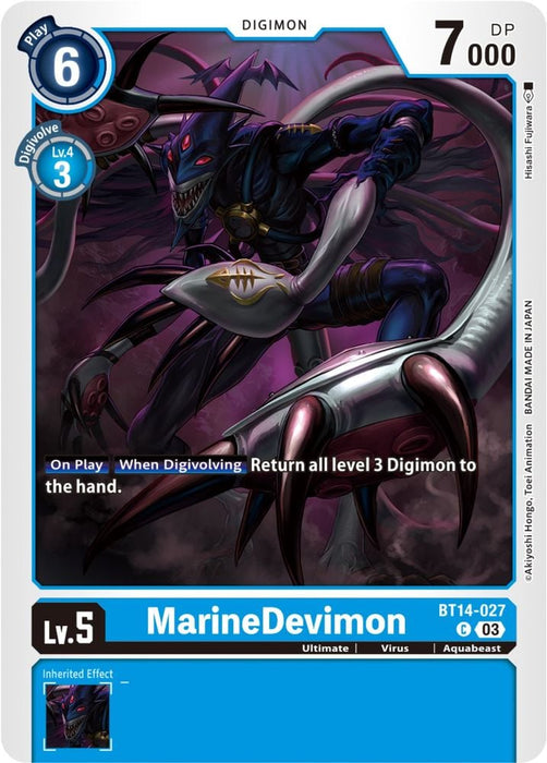 MarineDevimon (#BT14-027 C) (Blast Ace) Near Mint
