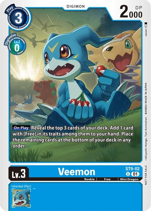 Veemon (ST9-02) (NYCC 2023 Demo Deck) (#ST9-02 U) (Digimon Demo Deck Exclusive Cards) Near Mint