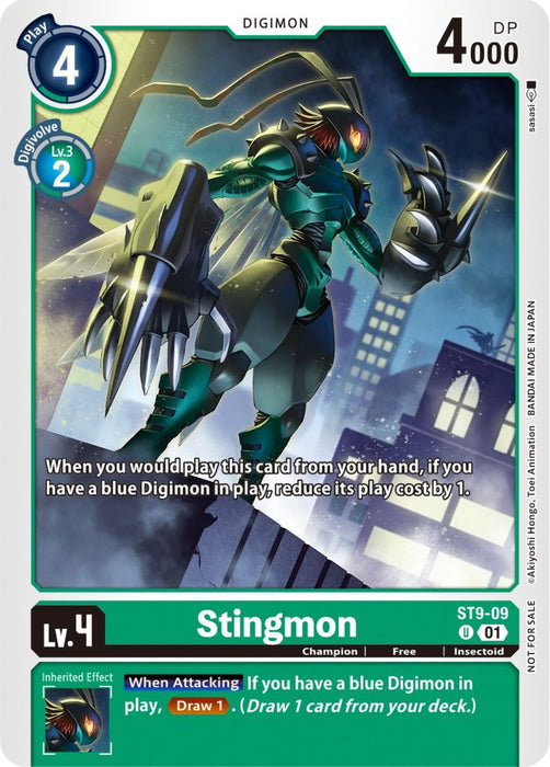 Stingmon (ST9-09) (NYCC 2023 Demo Deck) (#ST9-09 U) (Digimon Demo Deck Exclusive Cards) Near Mint