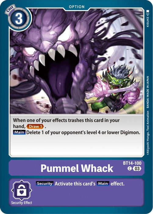 Pummel Whack (#BT14-100 C) (Blast Ace) Near Mint
