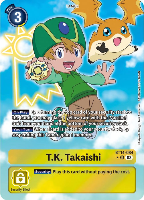T.K. Takaishi (Alternate Art) (#BT14-084 R) (Blast Ace) Near Mint Foil