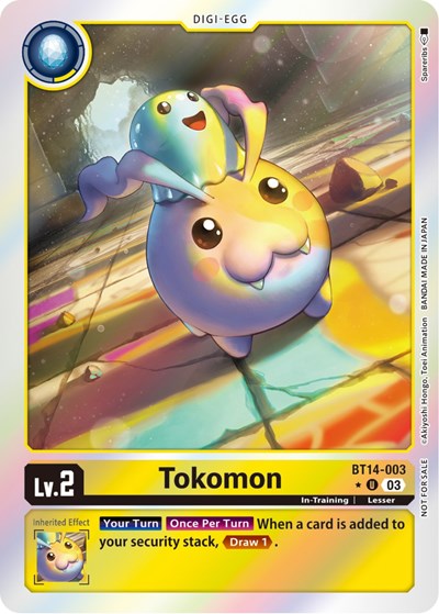 Tokomon (Blast Ace Box Promotion Pack) (#BT14-003 U) (Blast Ace)