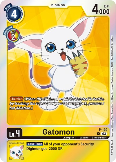 Gatomon - P-120 (Tamer Party Pack -The Beginning- Ver. 2.0) (#P-120 P) (Digimon Promotion Cards)