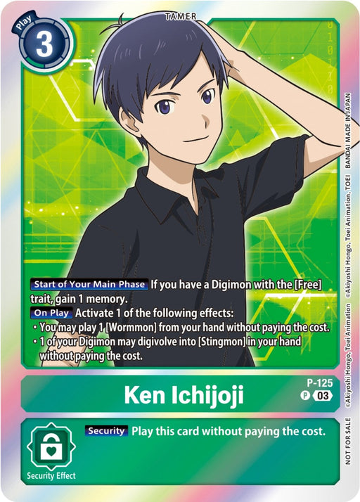 Image for Ken Ichijoji - P-125 (Tamer Party Pack -The Beginning- Ver. 2.0) (P-125 P) - Digimon Card Game