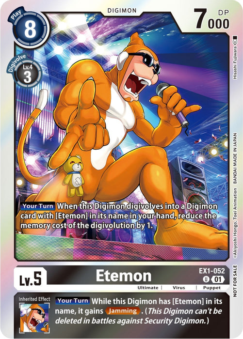 Image for Etemon (Blast Ace Double Pack Set) (EX1-052 U) - Digimon Card Game