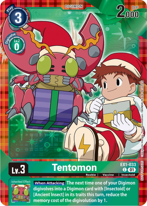 Image for Tentomon (Winter Holiday 2023) (EX1-033 C) - Digimon Card Game