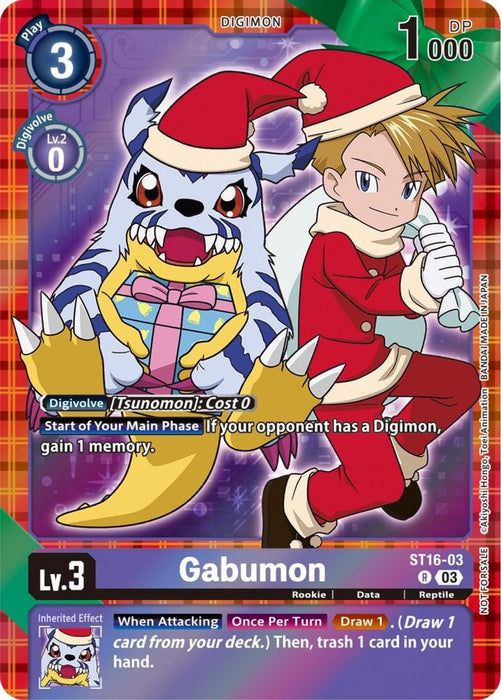 Gabumon (Winter Holiday 2023) (#ST16-03 R) (Starter Deck 16: Wolf of Friendship) Near Mint Foil
