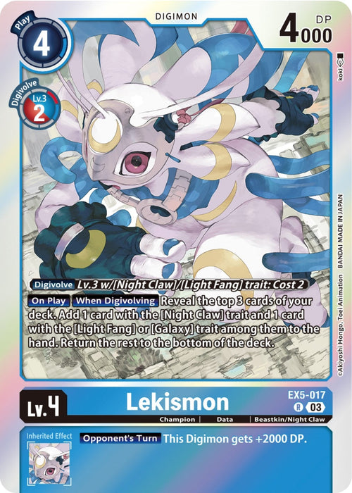 Image for Lekismon (EX5-017 R) - Digimon Card Game