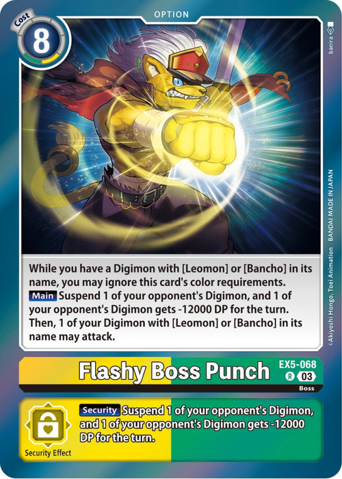 Image for Flashy Boss Punch (EX5-068 R) - Digimon Card Game