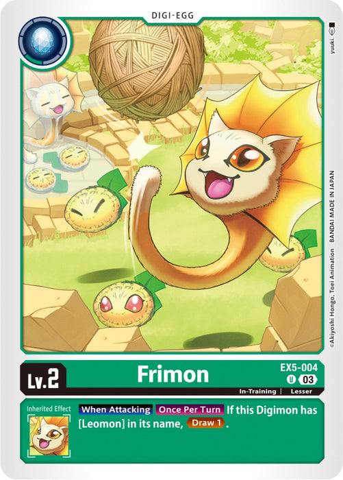Image for Frimon (EX5-004 U) - Digimon Card Game