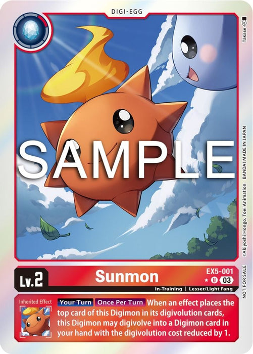 Sunmon Animal Colosseum Box Promotion Pack (#EX5-001 U) (Animal Colosseum) Near Mint Foil