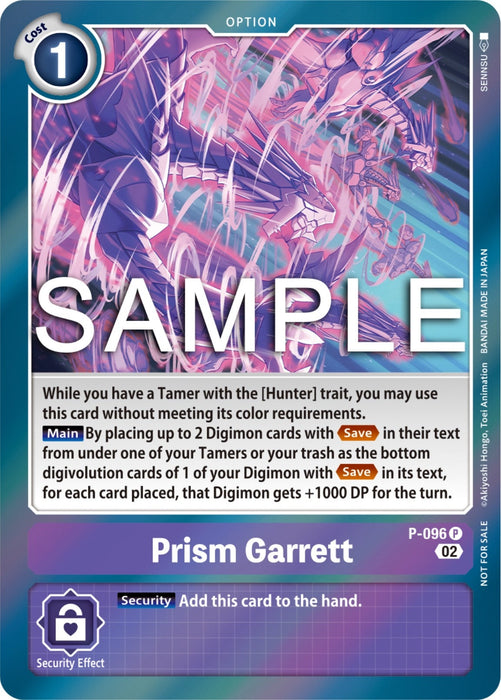 Image for Prism Garrett - P-096 (3rd Anniversary Update Pack) (P-096 P) - Digimon Card Game