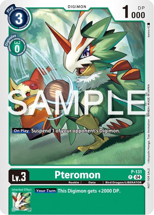Pteromon (Digimon Liberator Promotion Pack) (#P-131 P) (Digimon Promotion Cards)