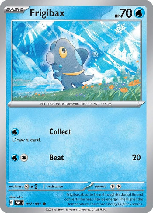 Frigibax 017 091 (#017/091) (SV: Paldean Fates) Near Mint Reverse Holofoil