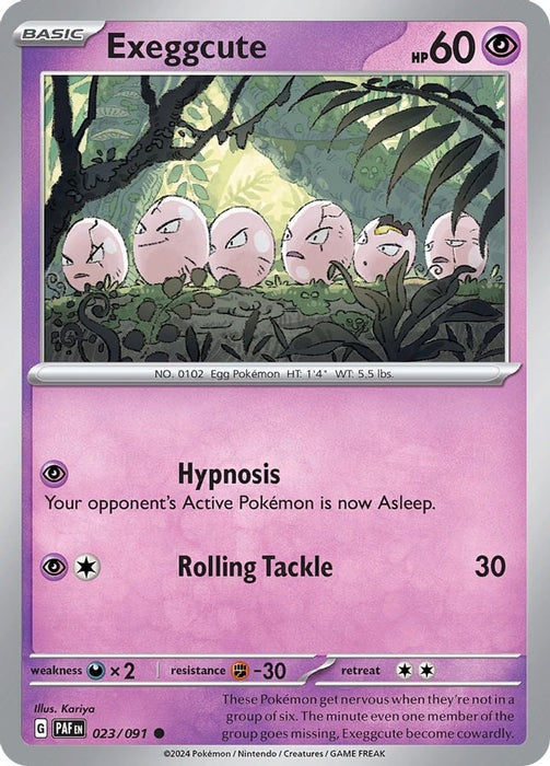Exeggcute (#023/091) (SV: Paldean Fates) Near Mint Reverse Holofoil