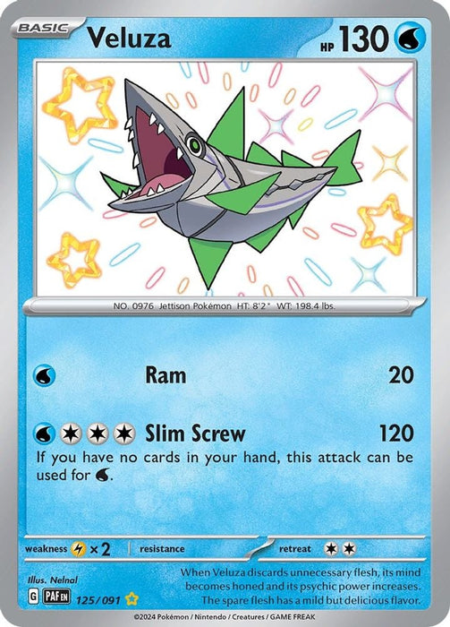 Veluza 125 091 (#125/091) (SV: Paldean Fates) Near Mint Holofoil