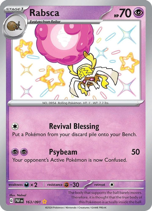 Rabsca (#163/091) (SV: Paldean Fates) Near Mint Holofoil