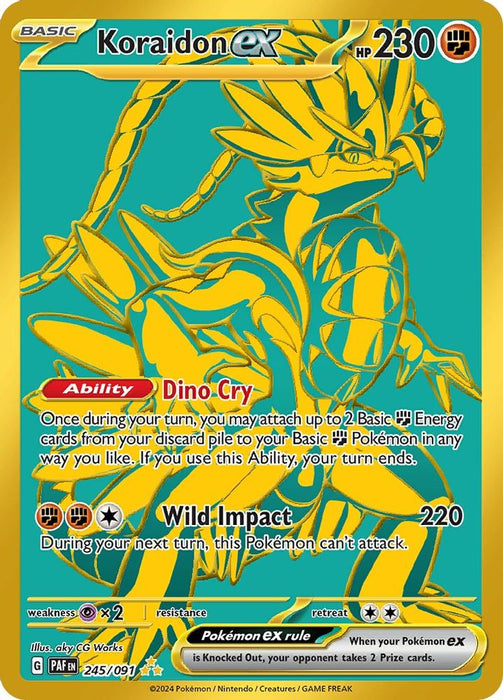 Koraidon ex (#245/091) (SV: Paldean Fates) Near Mint Holofoil