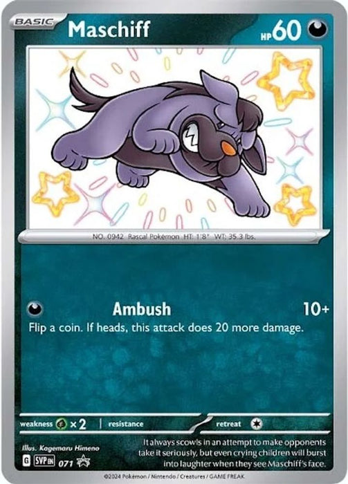 Maschiff - 071 (#071) (SV: Scarlet & Violet Promo Cards) Near Mint Holofoil