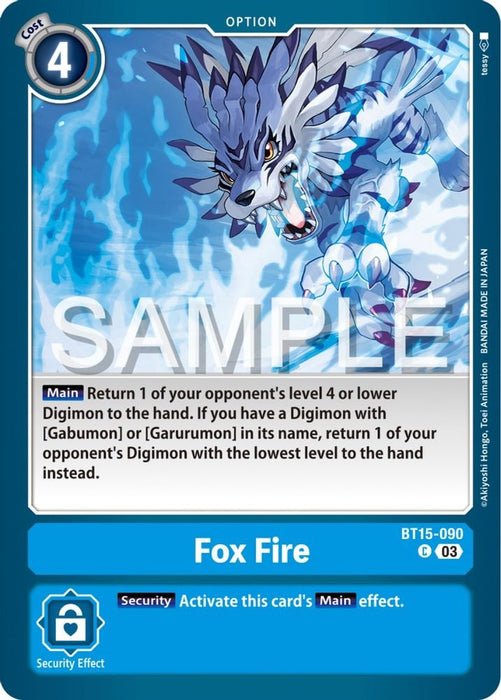 Fox Fire (#BT15-090 C) (Exceed Apocalypse) Near Mint