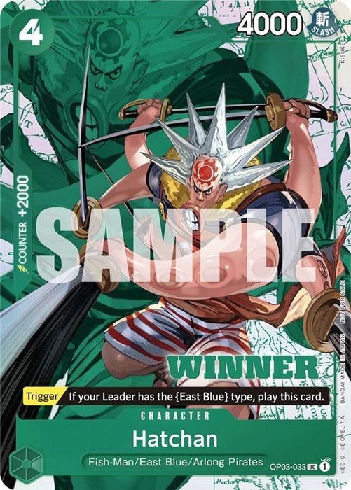 Hatchan (Winner Pack Vol. 6) (#OP03-033) (One Piece Promotion Cards) Near Mint Foil